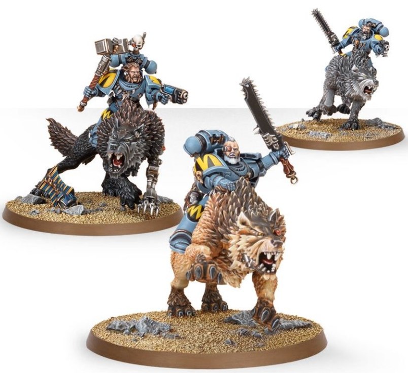 Warhammer 40K Space Wolves - Thunderwolf Cavalry