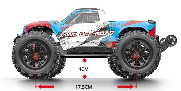 MJX HyperGo Brushless 1/16 4WD Monstertruck Blue