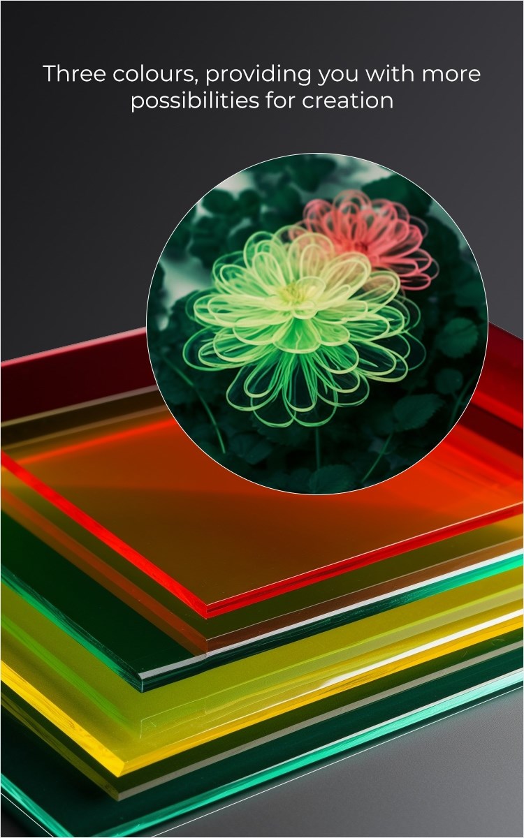 Creality 3mm Transparent Akryl 20x20cm - 10stk