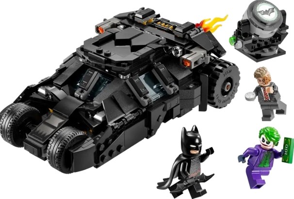 LEGO Batman med Tumbler mod Two-Face og The Joker