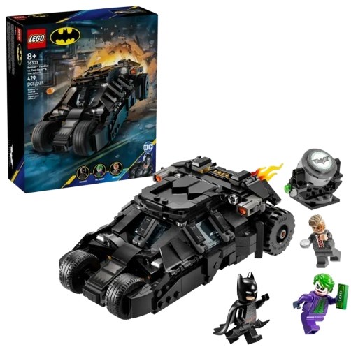 LEGO Batman med Tumbler mod Two-Face og The Joker