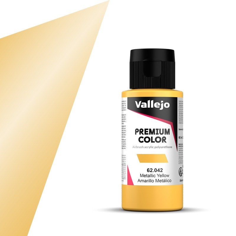 Vallejo Premium farve 62.042 Metallic Gul