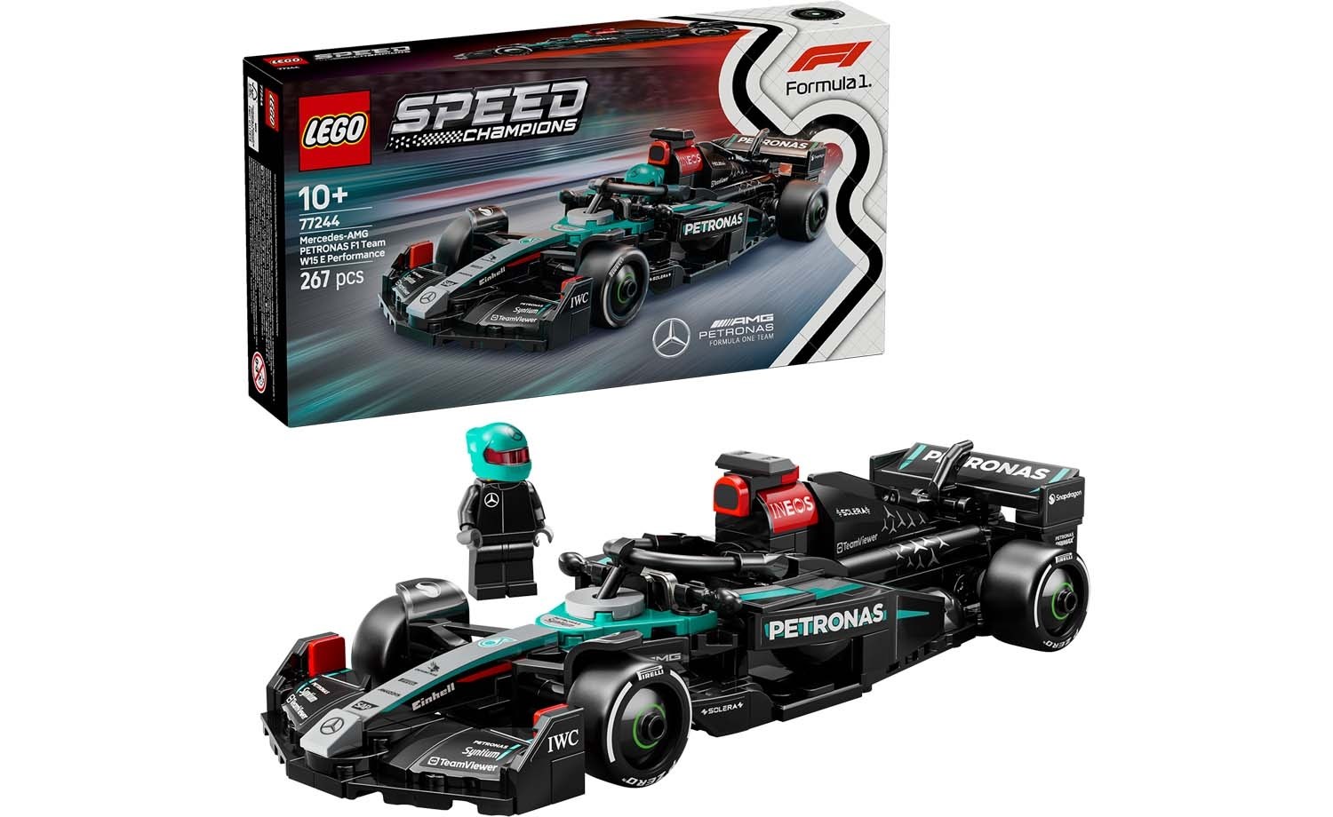 LEGO Mercedes AMG F1 W15 racerbil