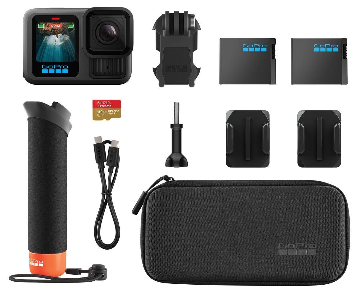 GoPro Hero13 Sort tilbehrspakke