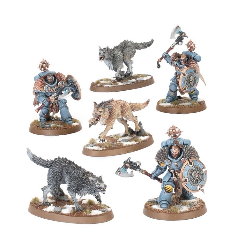 Warhammer 40K Space Wolves -Wolf Guard Headtakers