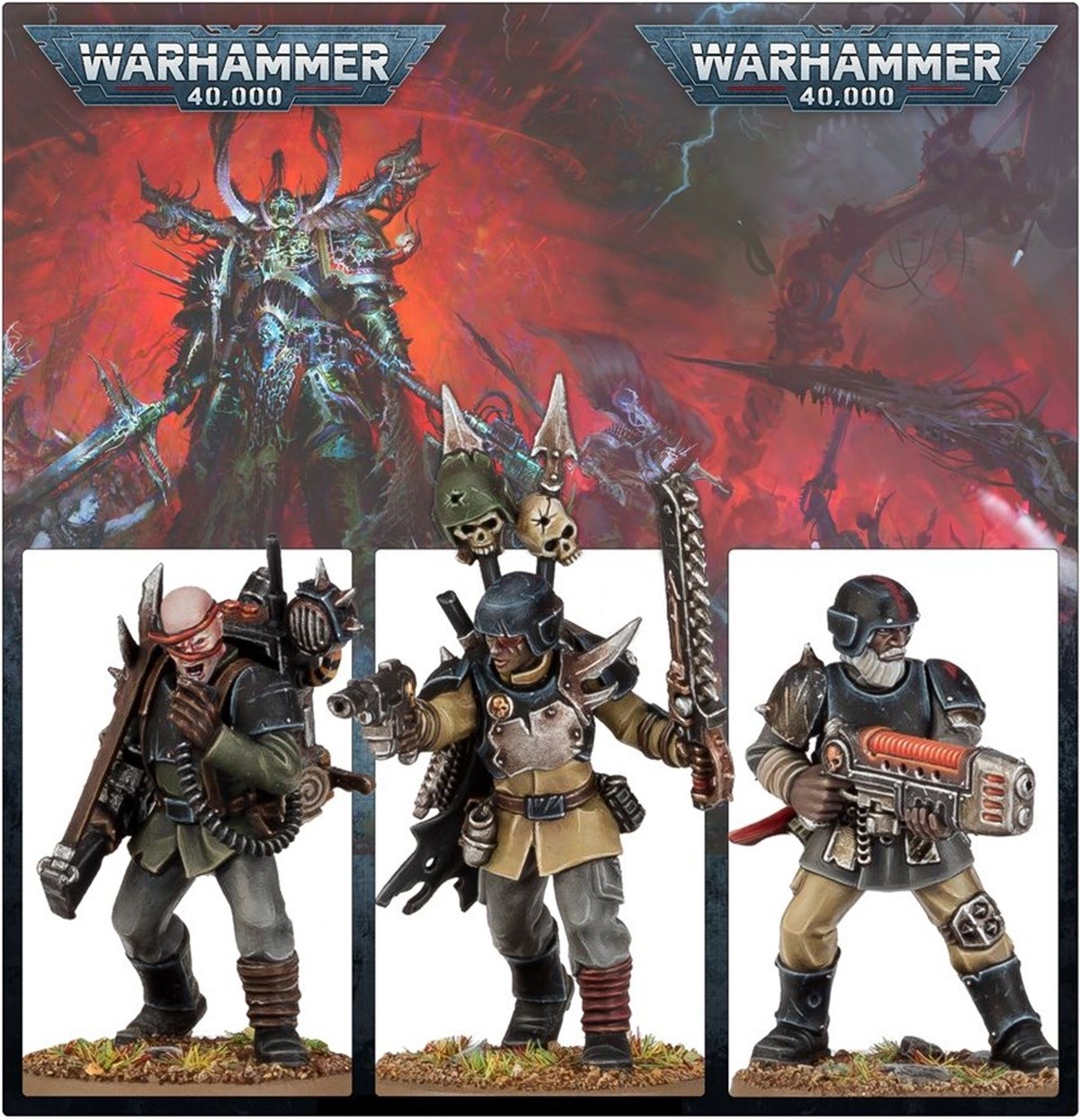 Warhammer 40K Chaos Traitor Guardsmen Squad