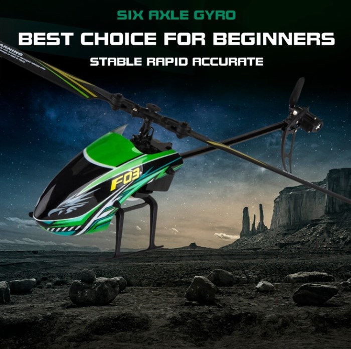 Kootai F03 Enkeltbladet Flybarless RTF - Grn