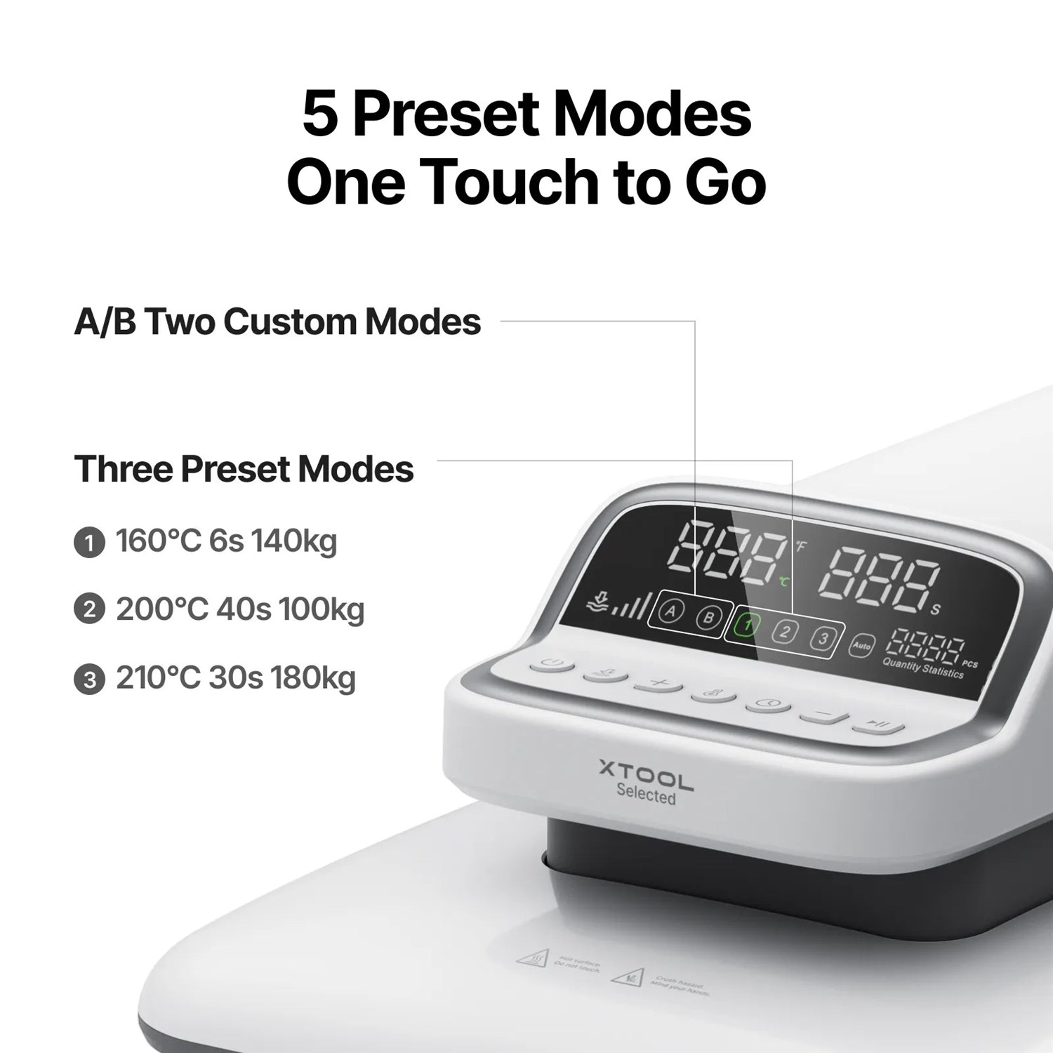 xTool Udvalgt HP2 automatisk varmepresse