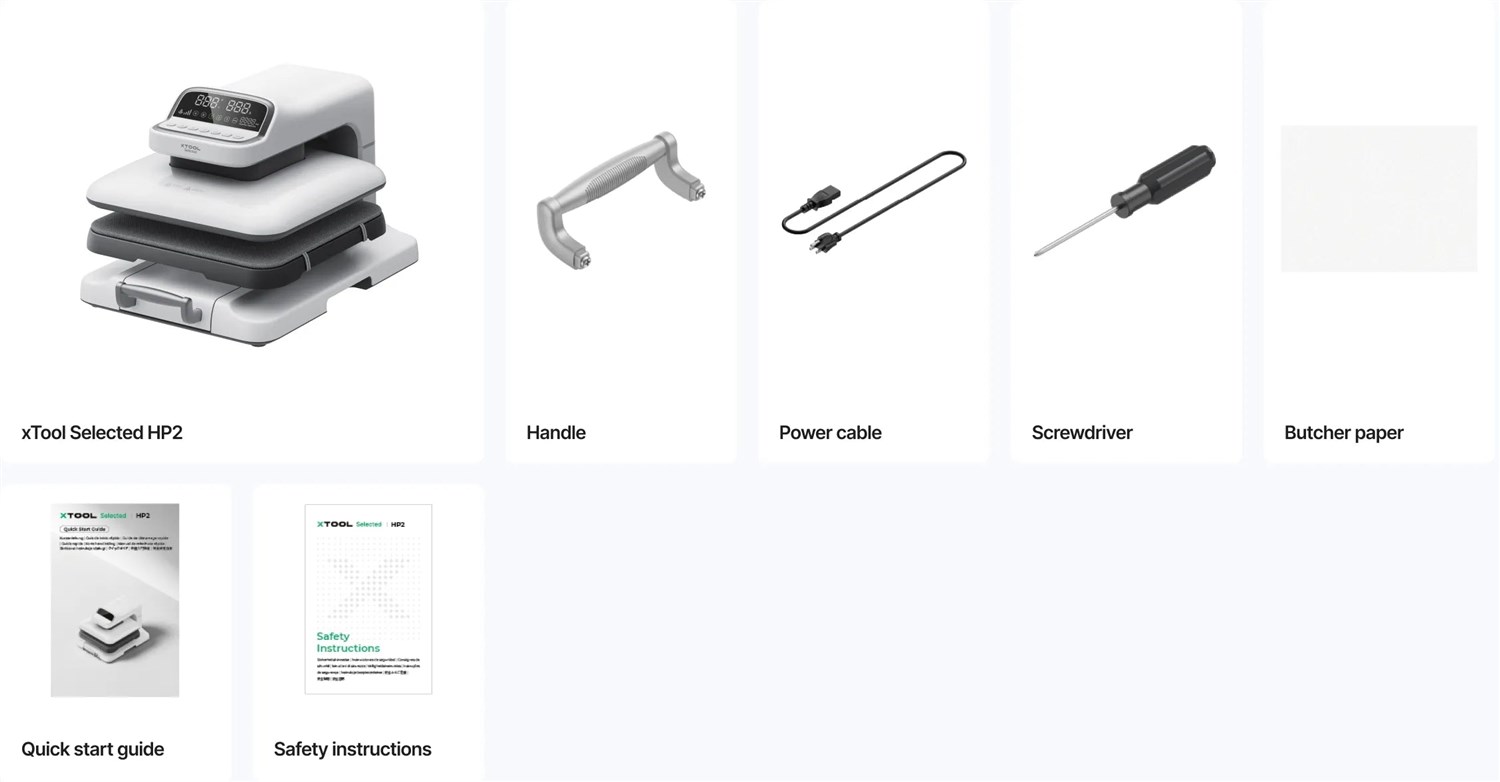 xTool Udvalgt HP2 automatisk varmepresse