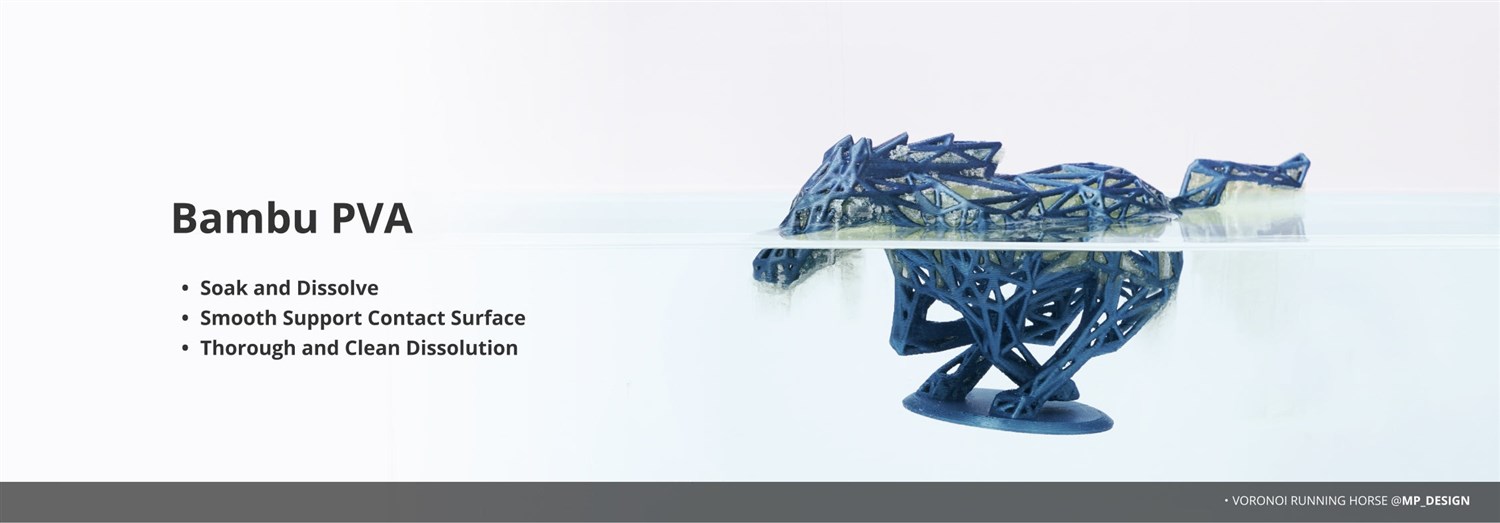 Bambu Lab PVA 0.5 kg - Klar