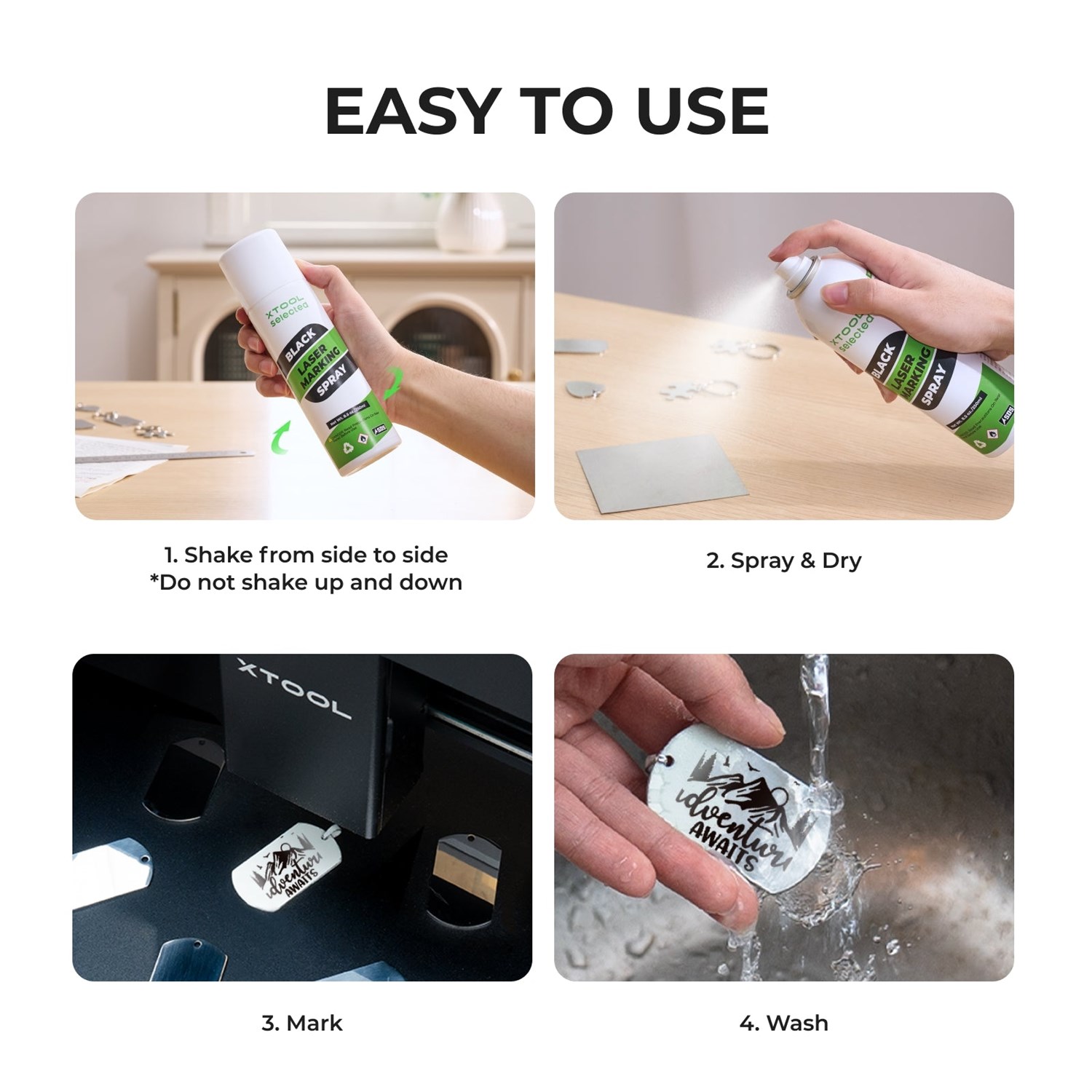 xTool Black Laser Marking Spray