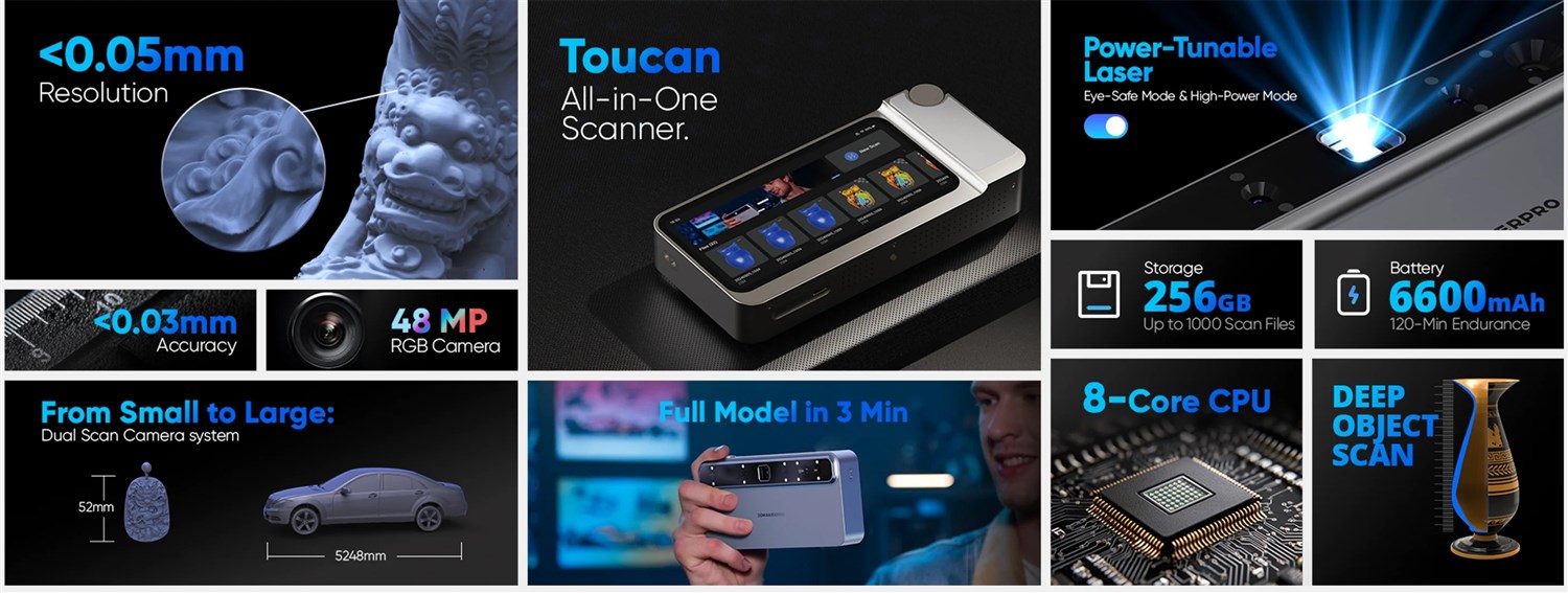 3DMakerpro Tukan - 3D-scanner