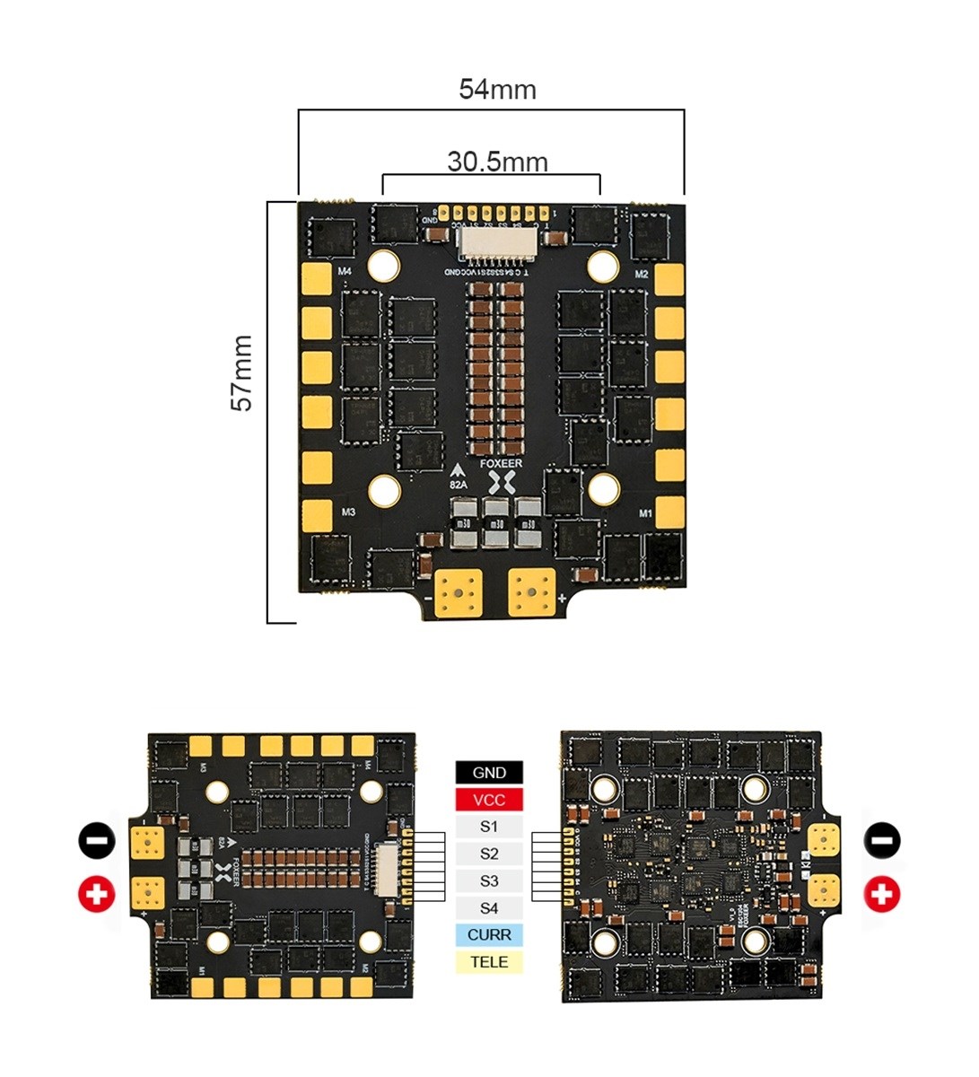 Foxeer Reaper V2 82A F4 128K BL32 4in1 4-8S ESC