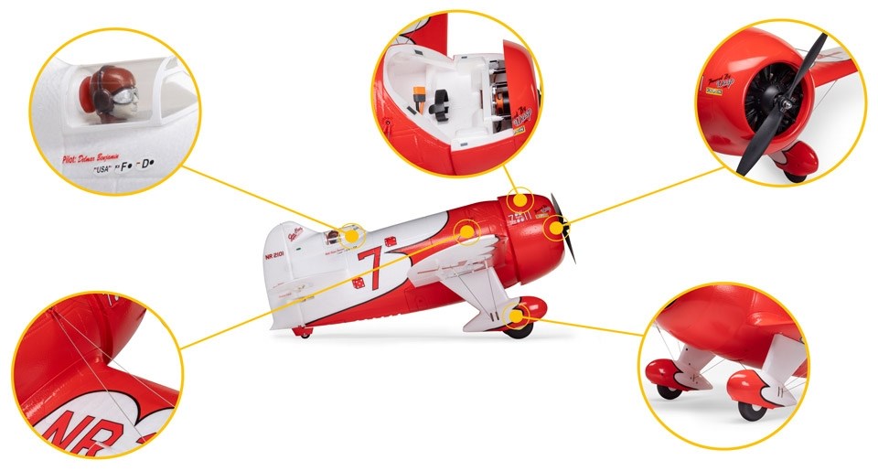 E-Flite Gee Bee R-2 1m PNP