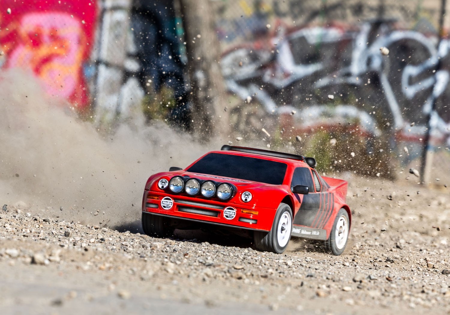 Traxxas Mini Rally Ford RS200 VXL-3s RTR - Red