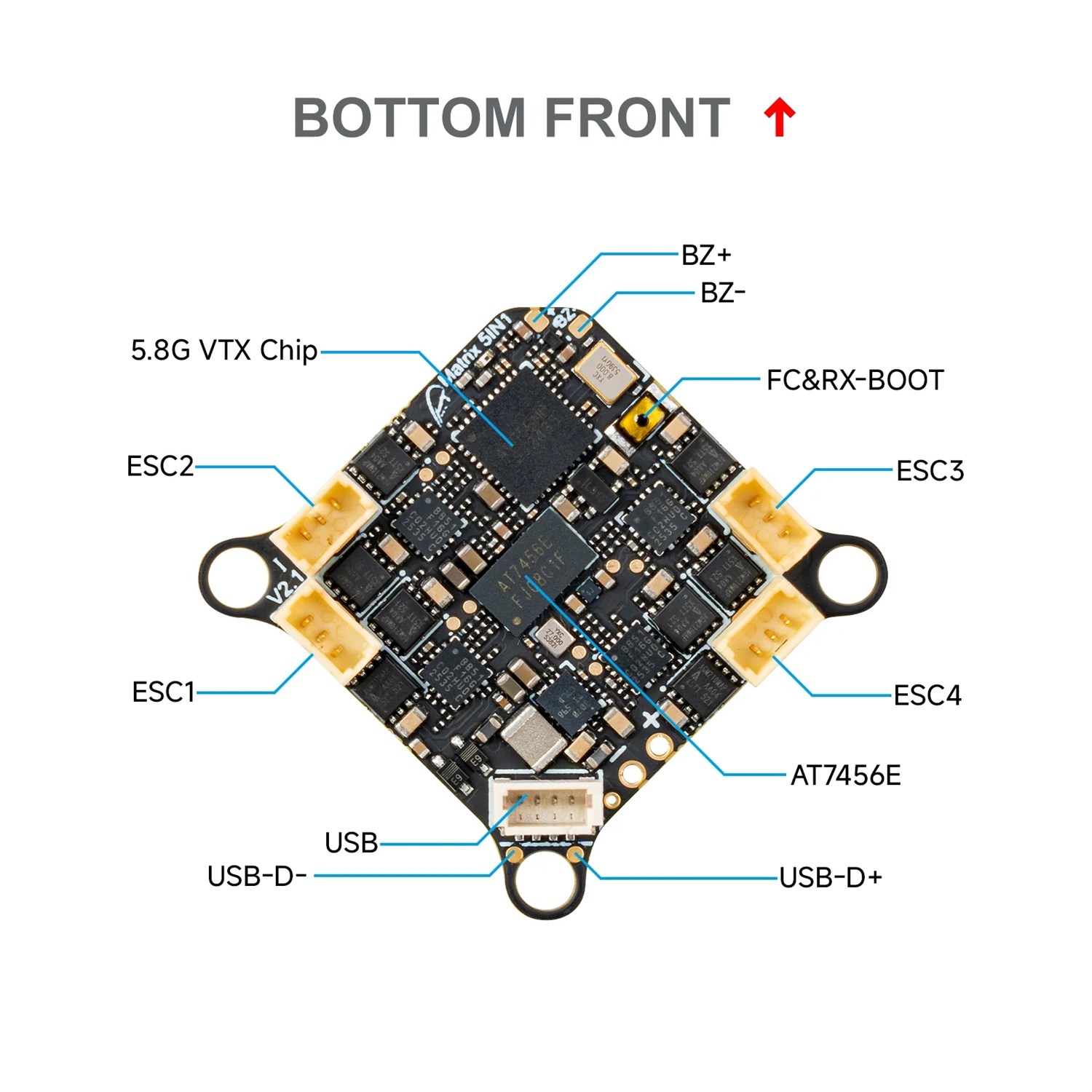 BETAFPV Matrix 1S Brushless FC G4 5-in-1 V2