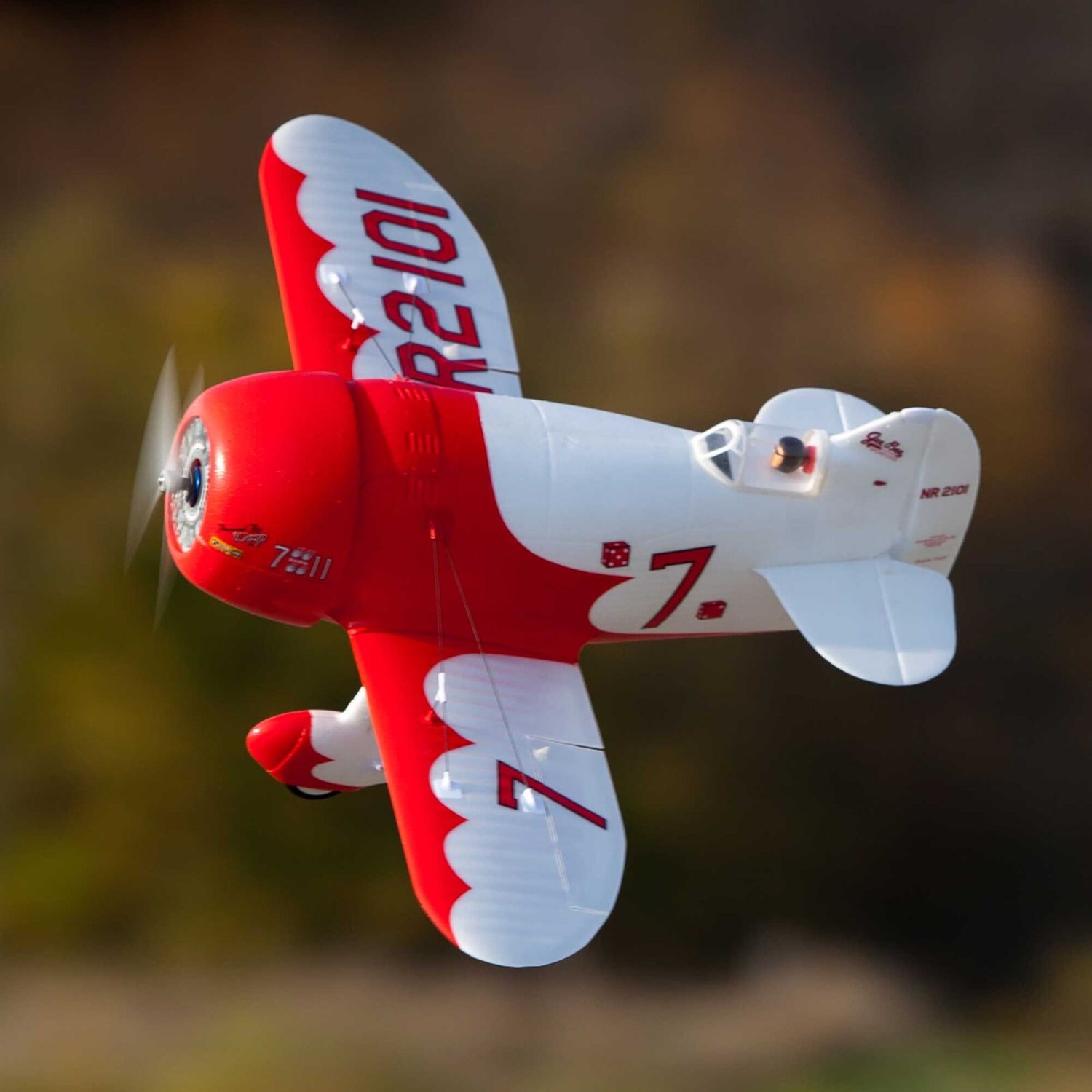 E-Flite UMX Gee Bee R-2 510mm BNF med AS3X og sikk