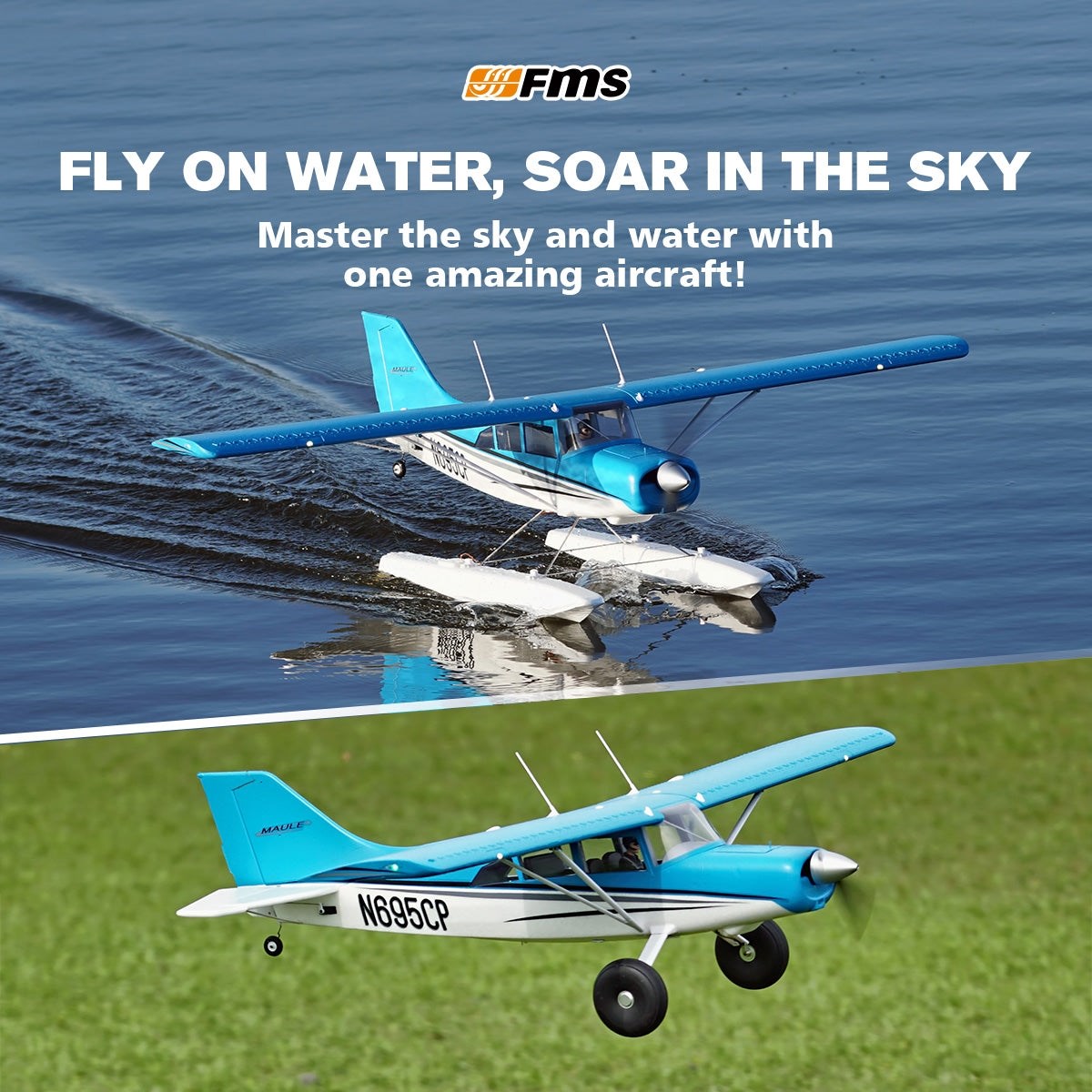 FMS Maule 1500mm flydere RTF