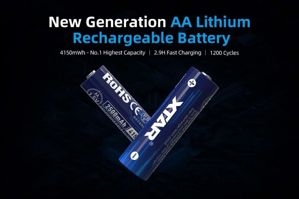 Xtar AA 1.5V 4150mWh batterier 4 stk.