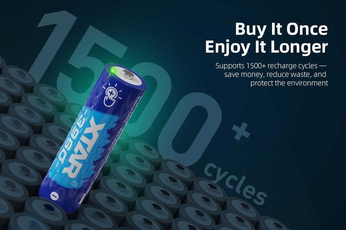 Xtar AA 1.5V 3960mWh batterier 4 stk.