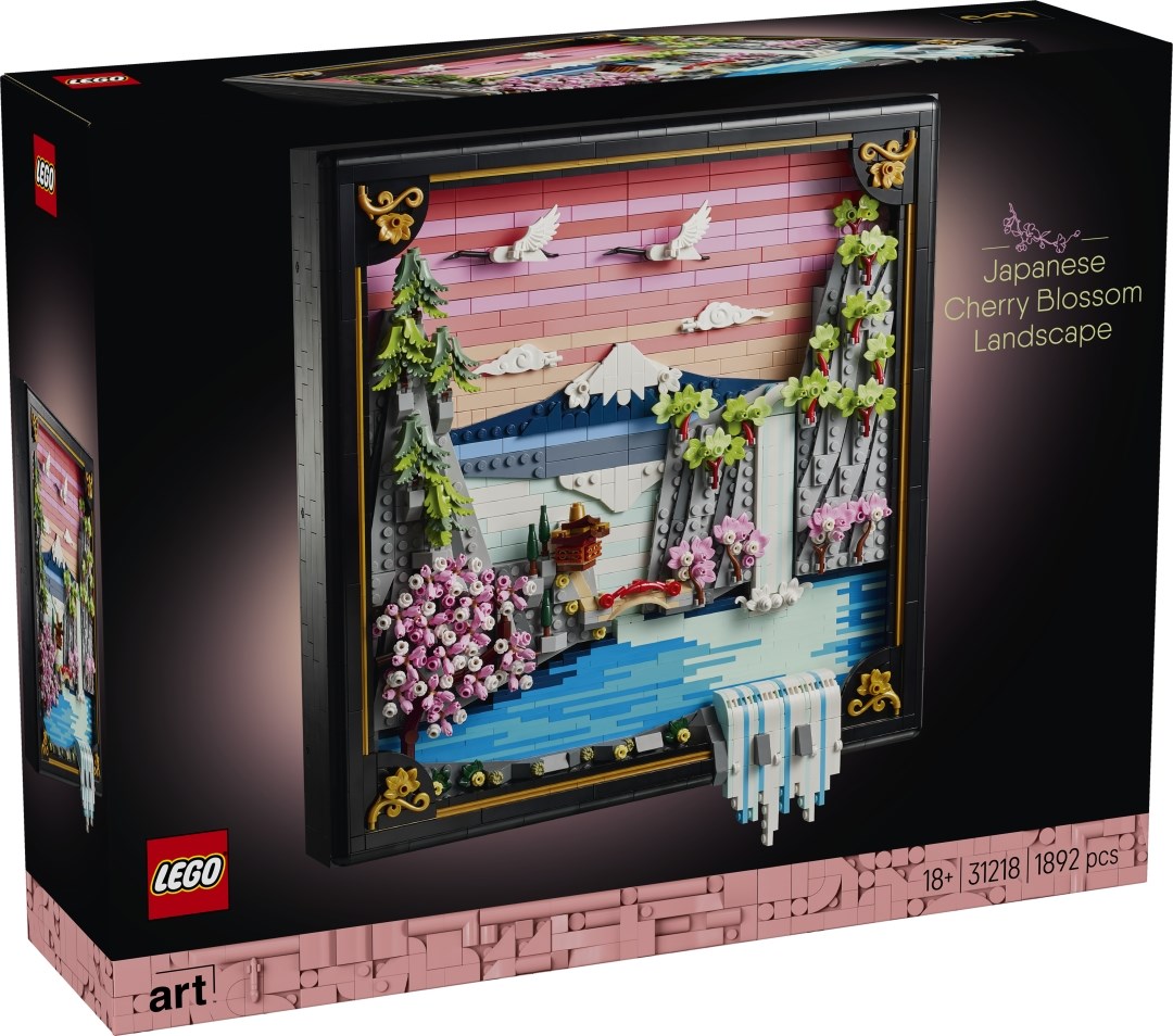 LEGO Kunstlandskab med japanske kirseb�rtr�er