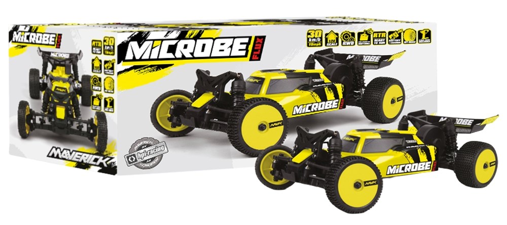 Maverick Microbe FLUX 1/24 Buggy 2WD RTR - Gul