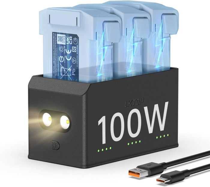 LKTOP Tovejs opladningshub 100W til Mini 5 Pro