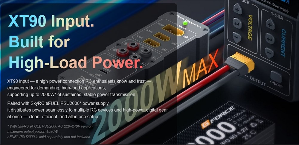 SkyRC Omni-Hub XT90 str�mfordelingshub