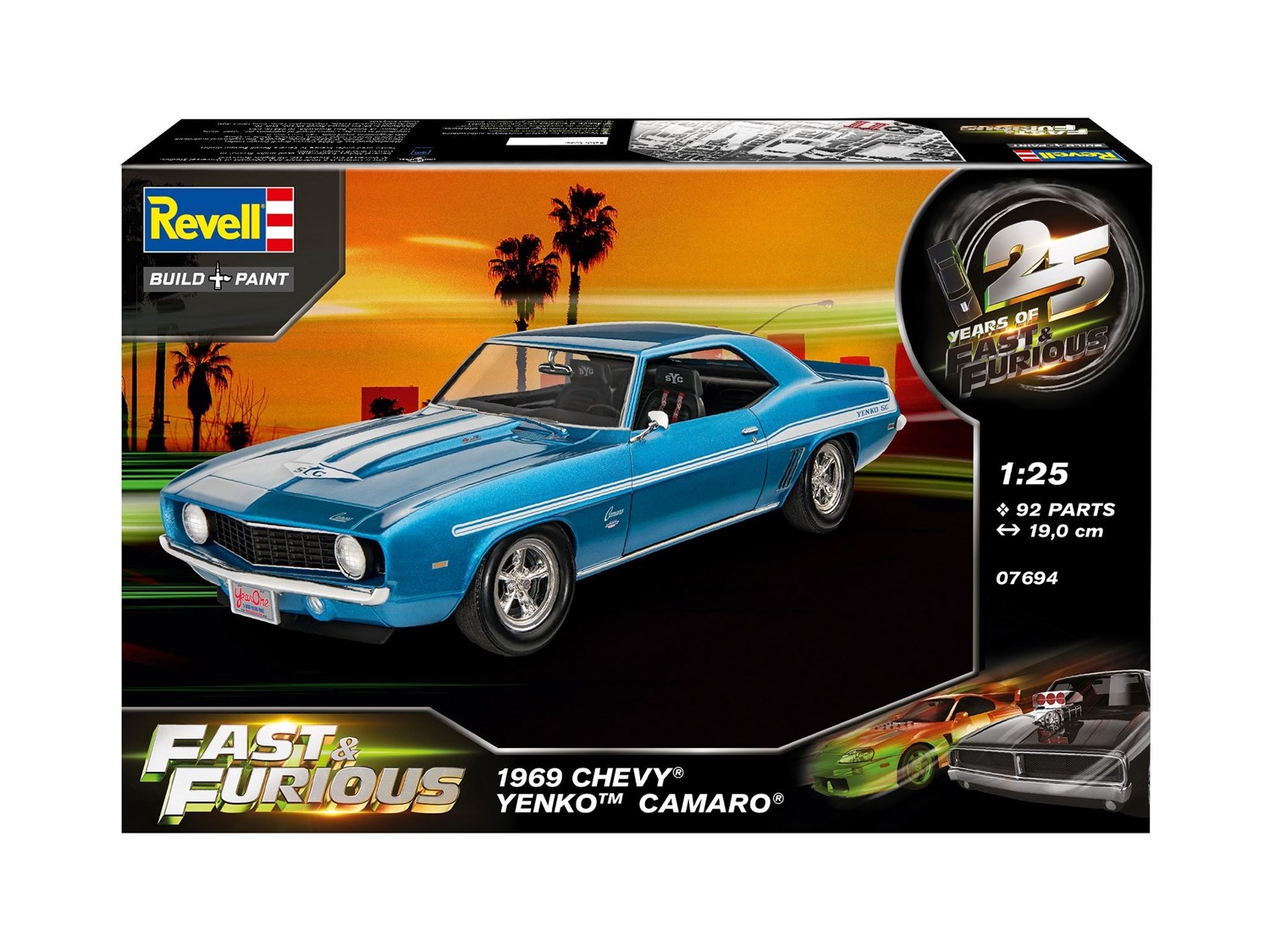 Revell 1:25 Fast & Furious 1969 Chevy Camaro Y