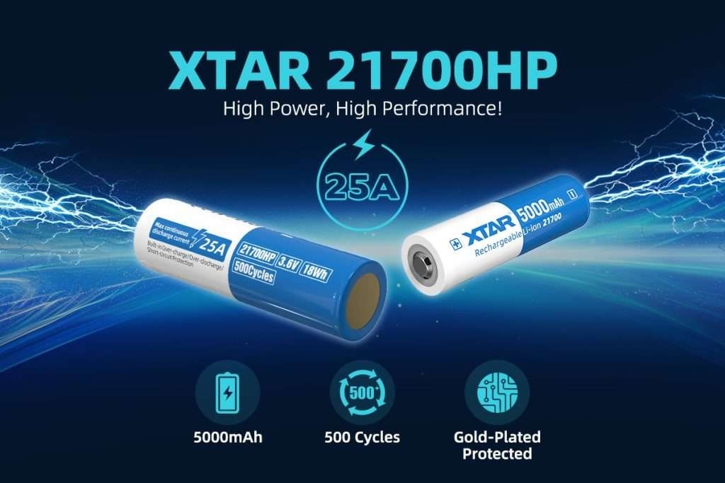Xtar 21700 HK 5000 mAh 25A Li-ion