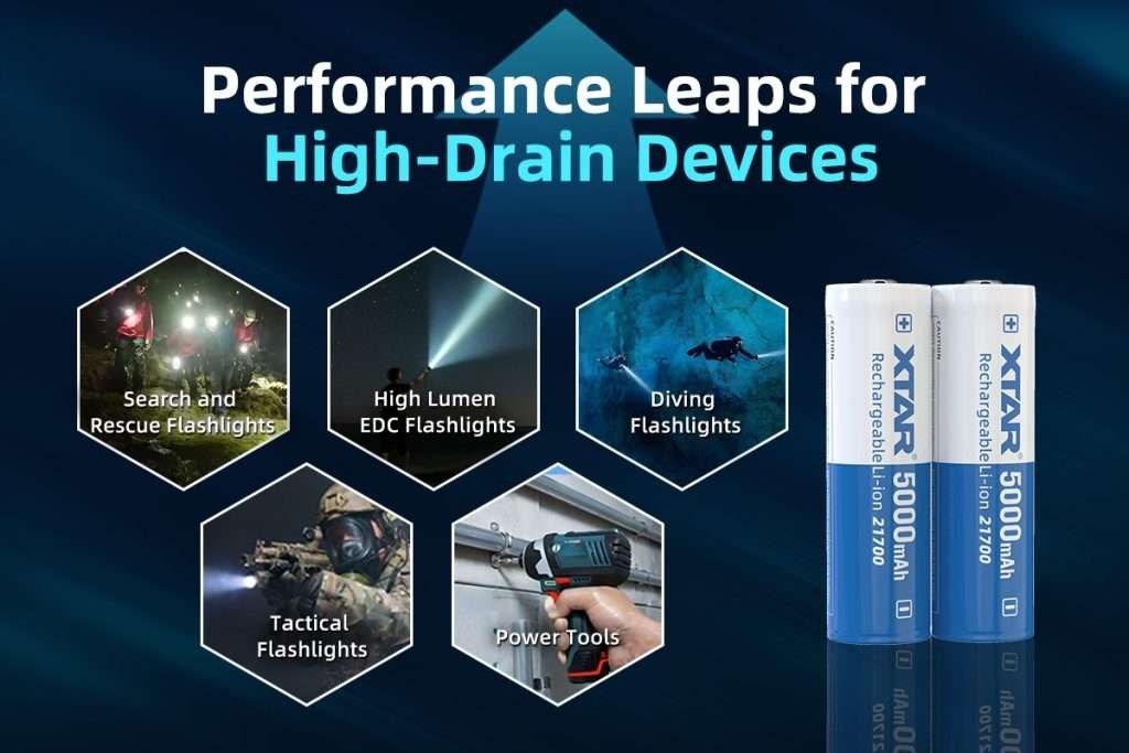 Xtar 21700 HK 5000 mAh 25A Li-ion