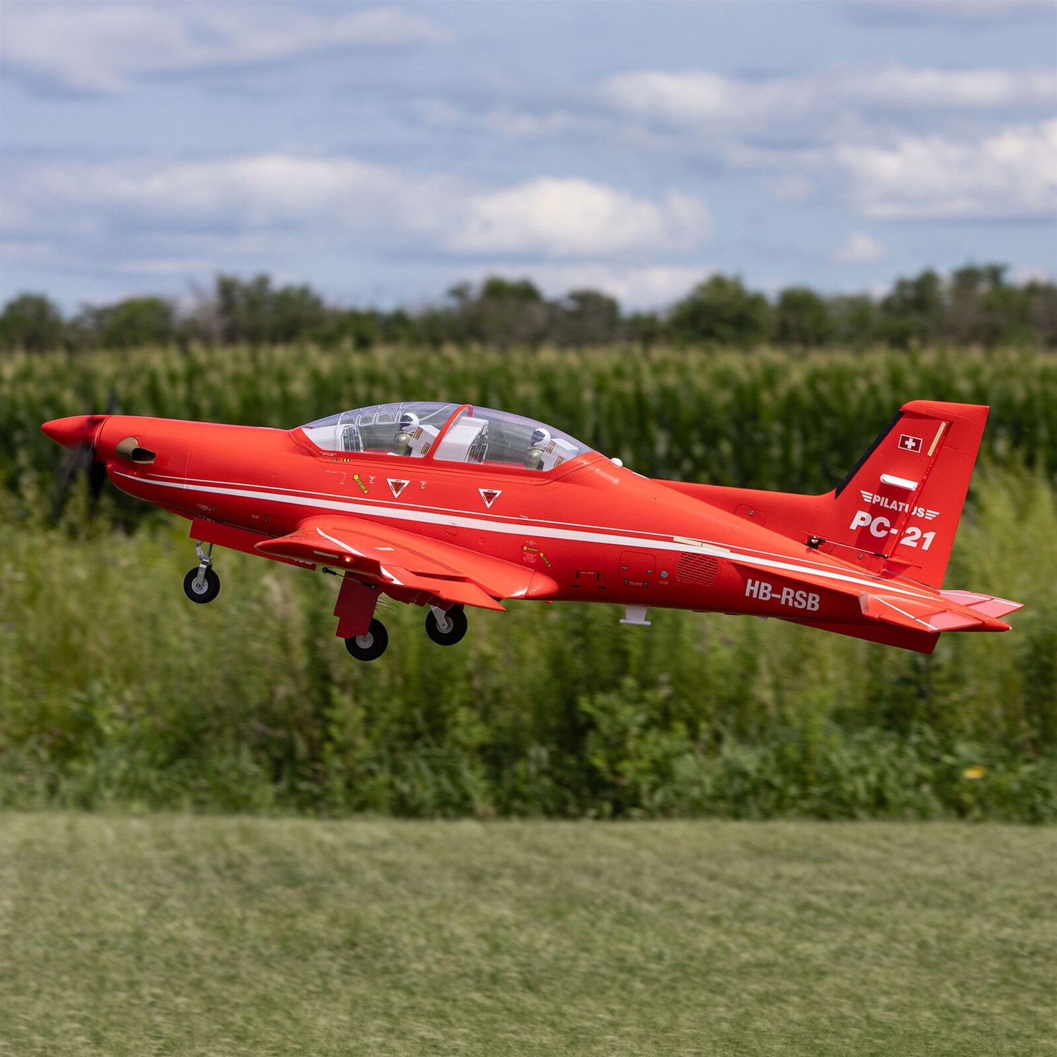 E-Flite Pilatus PC-21 1.3 m BNF med AS3X+ og SAFE