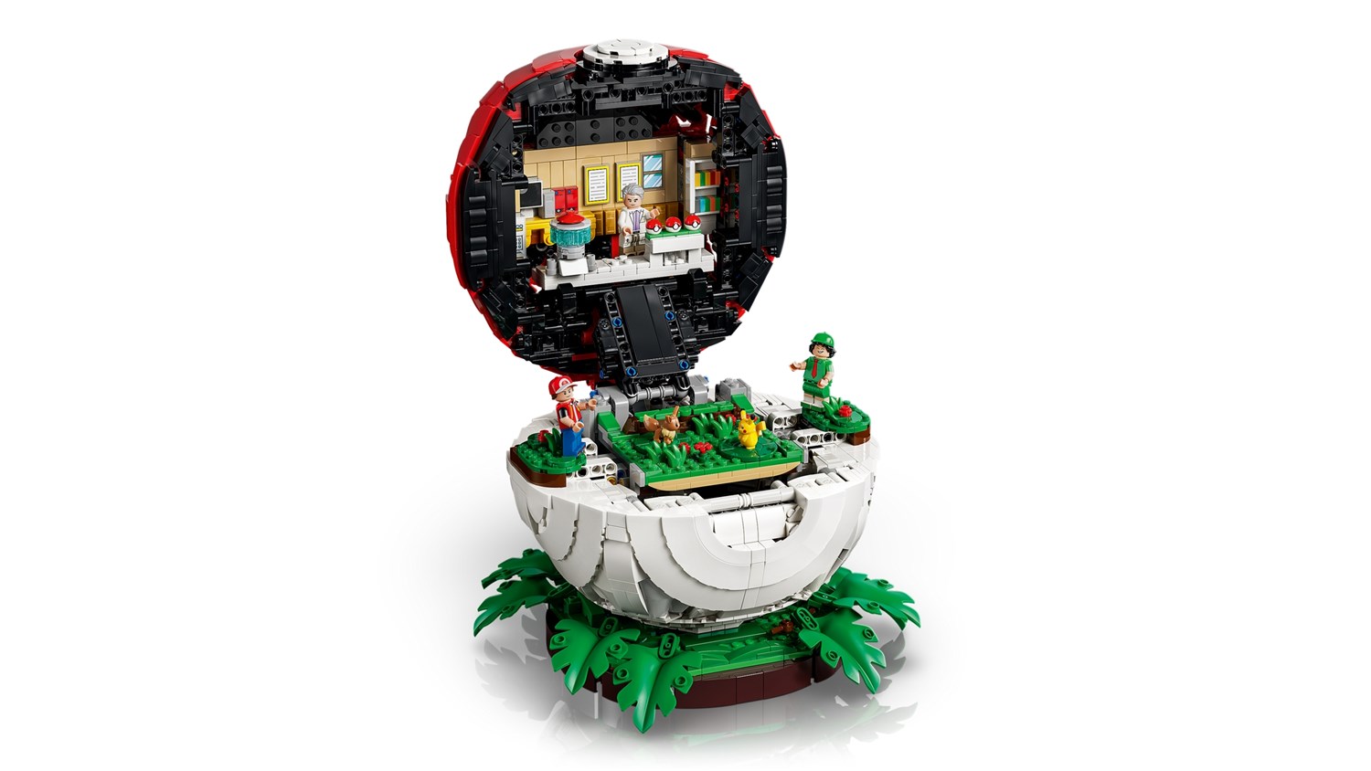 LEGO Poké Ball med ikoniske trænerøjeblikke