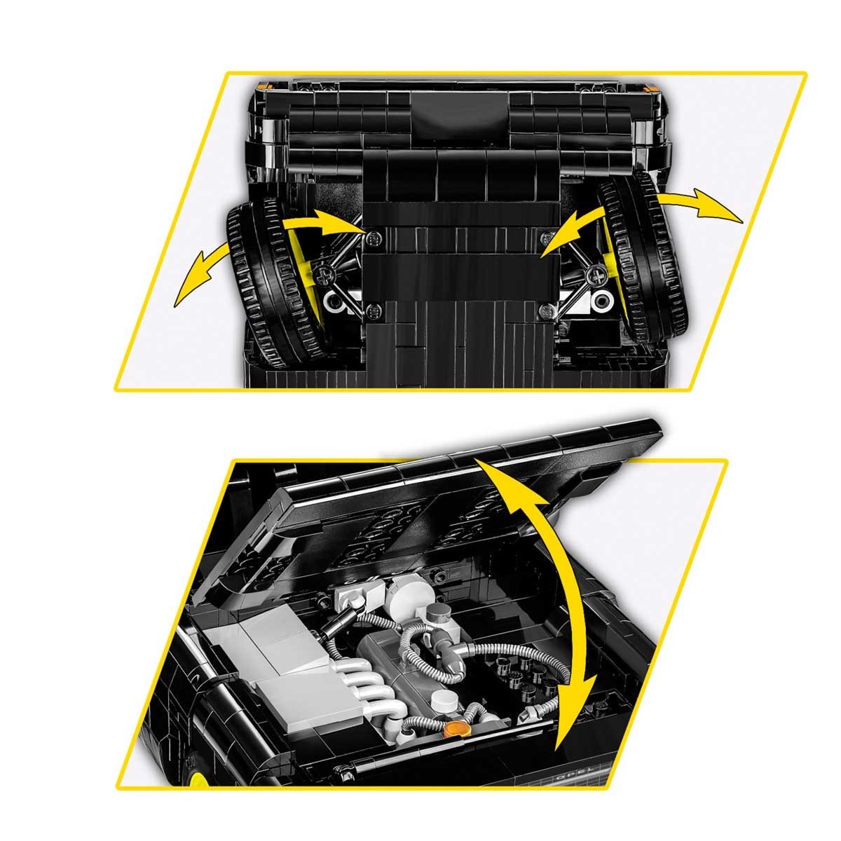 Cobi Opel Rekord C Black Widow