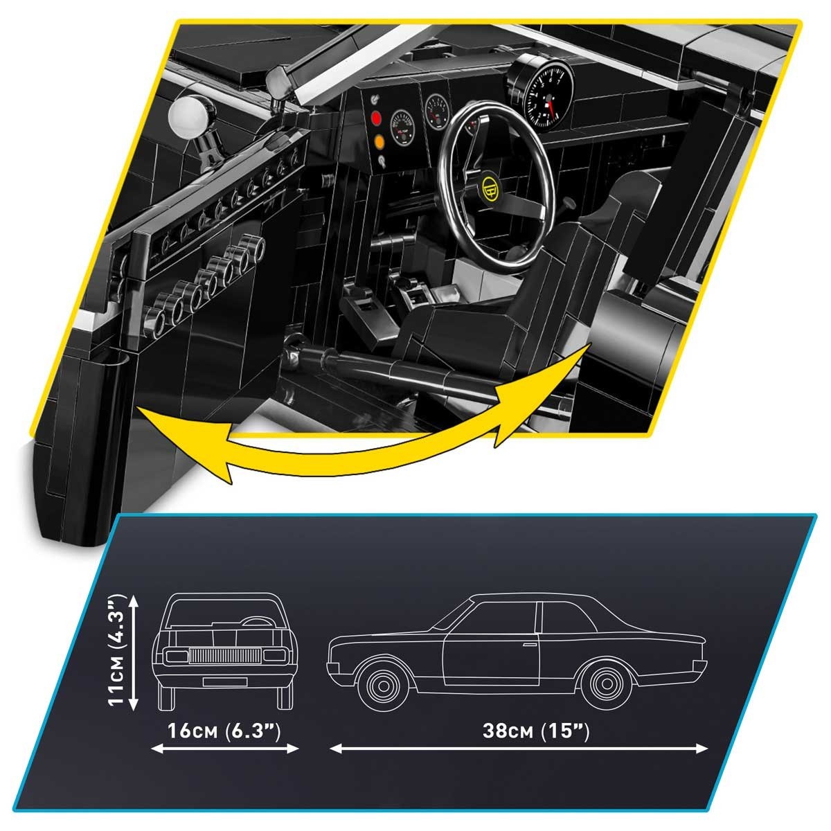 Cobi Opel Rekord C Black Widow