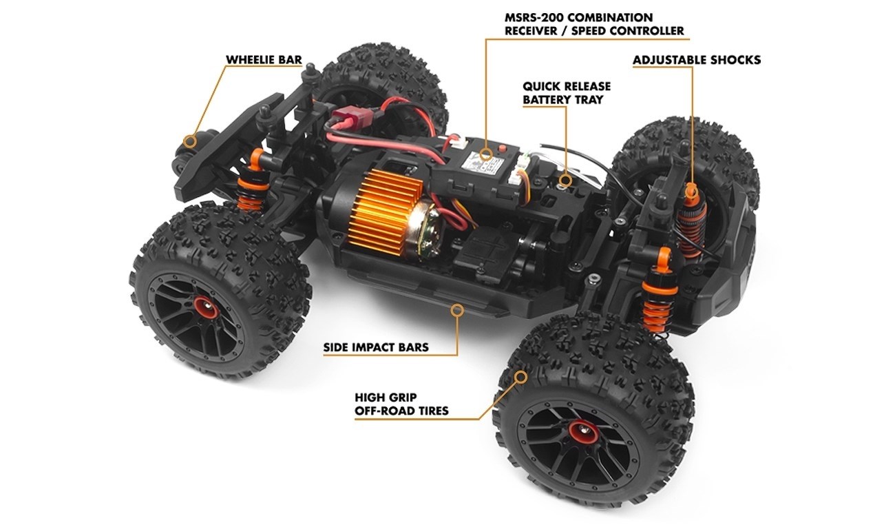 Maverick Atom 1:18 4WD Truck Orange - Komplet