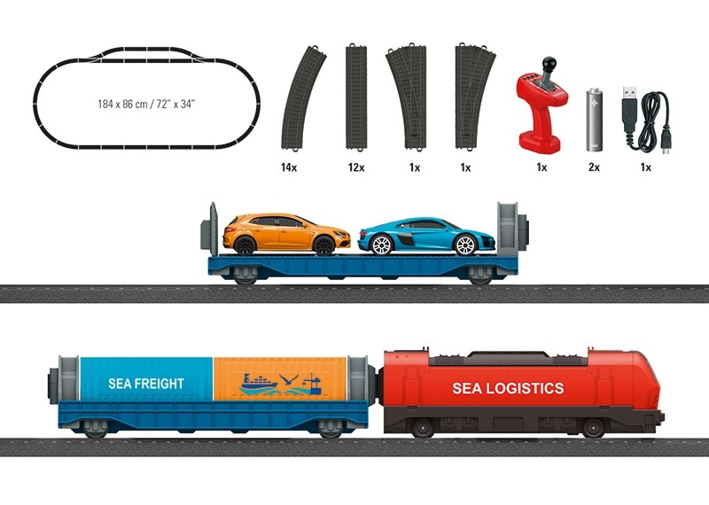 Märklin Analogt startersæt - Portlogistik