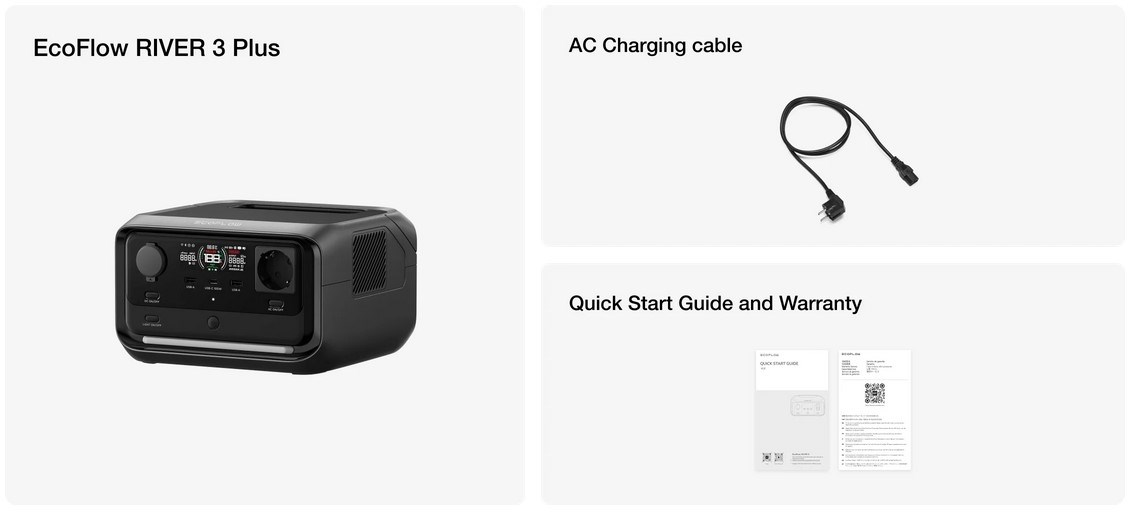 EcoFlow River 3 Plus kraftværk 286 Wh
