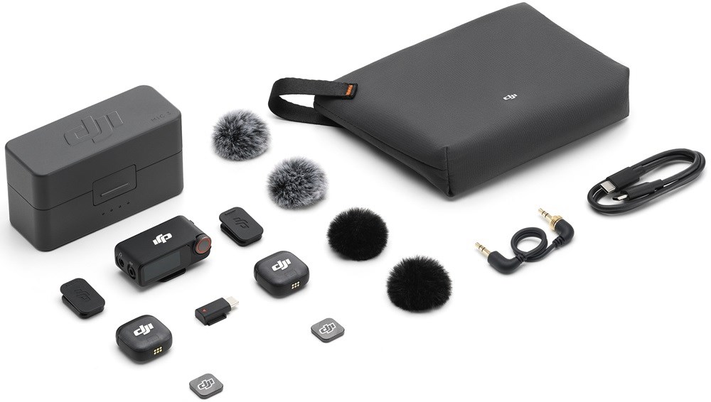 Mikrofon 3 (2 TX + 1 RX + opladningsetui)