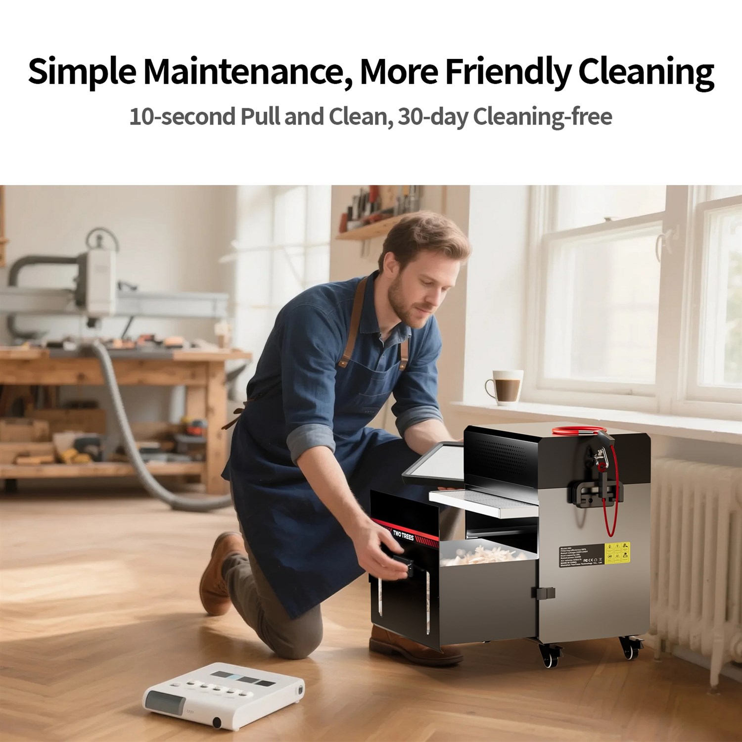 Twotrees CNC-maskine støvsuger M2