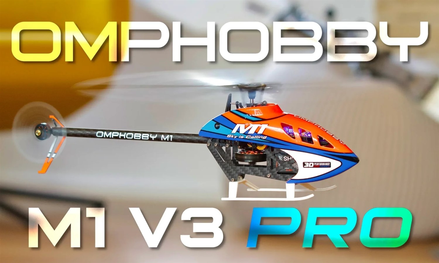 OMP Hobby M1 V3 PRO BNF Helikopter - Lyserød