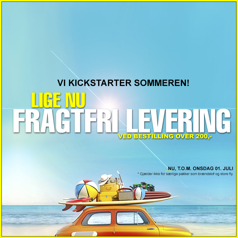 Lige nu fragtfri levering ved bestilling over 200,-